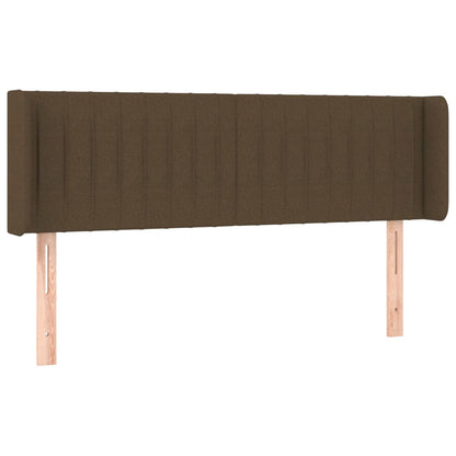 Testiera a LED Marrone Scuro 147x16x78/88 cm in Tessuto | homemem39