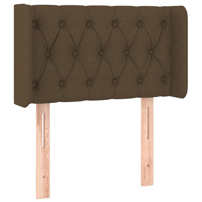Testiera a LED Marrone Scuro 83x16x78/88 cm in Tessuto | homemem39