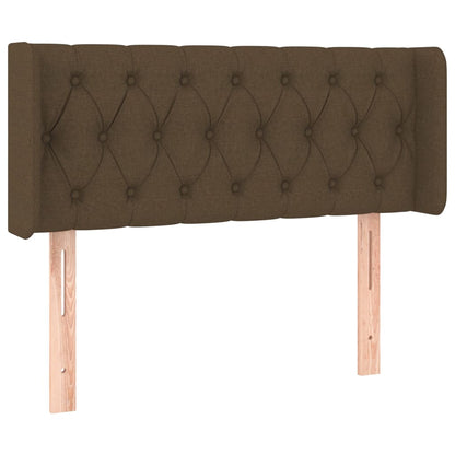 Testiera a LED Marrone Scuro 103x16x78/88 cm in Tessuto | homemem39