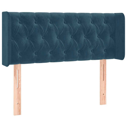 Testiera a LED Blu scuro 93x16x78/88 cm in Velluto | homemem39