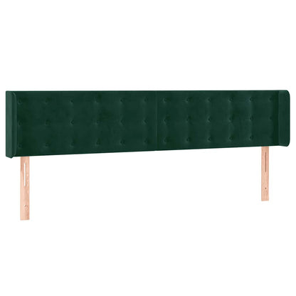 Testiera a LED Verde Scuro 163x16x78/88 cm in Velluto | homemem39