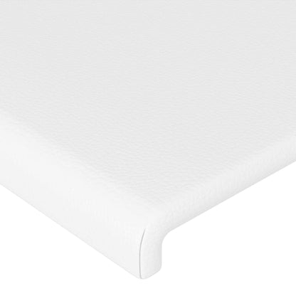Testiera ad Orecchio Bianco 83x16x118/128 cm in Similpelle | homemem39