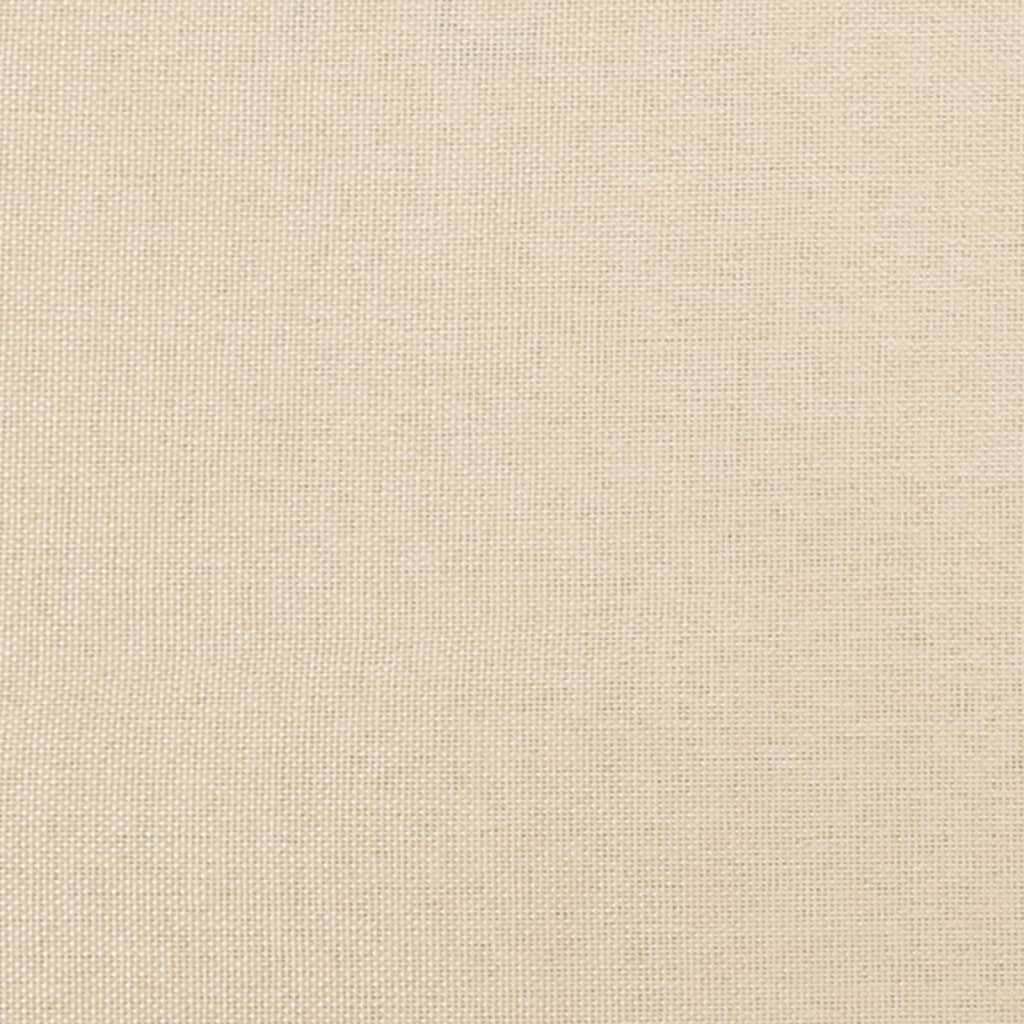 Giroletto a Molle con Materasso Crema 120x200 cm in Tessuto