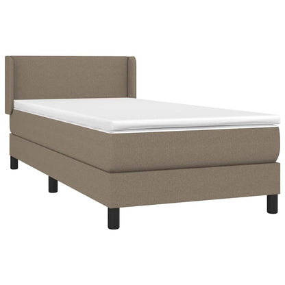 Giroletto a Molle con Materasso Tortora 90x200 cm inTessuto
