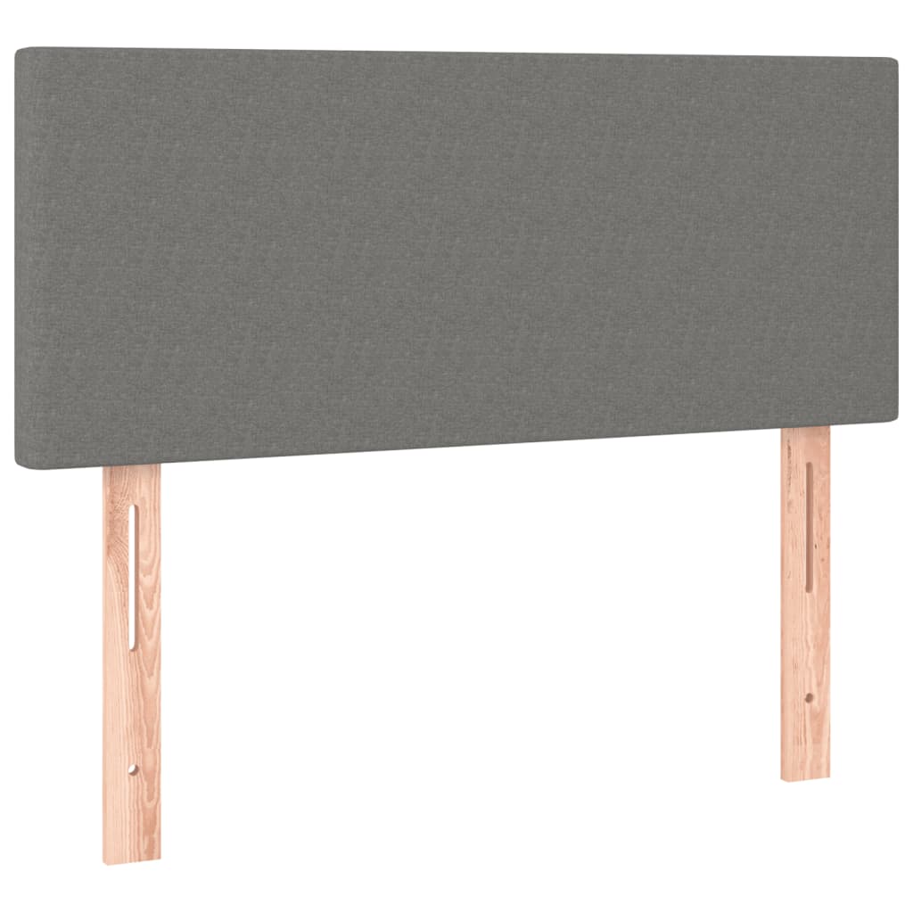 Giroletto a Molle con Materasso Grigio Scuro 100x200 cm Tessuto | homemem39