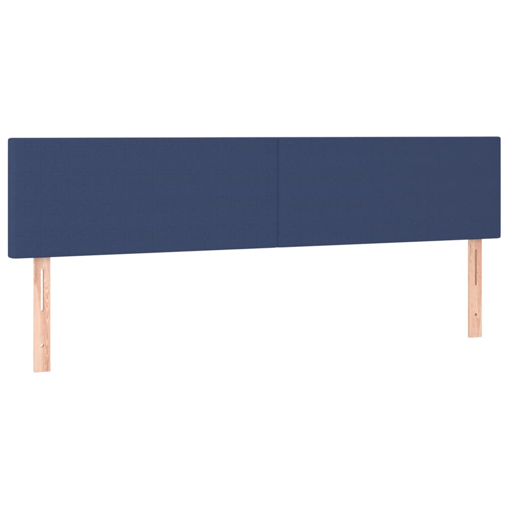 Giroletto a Molle con Materasso Blu 160x200 cm in Tessuto | homemem39