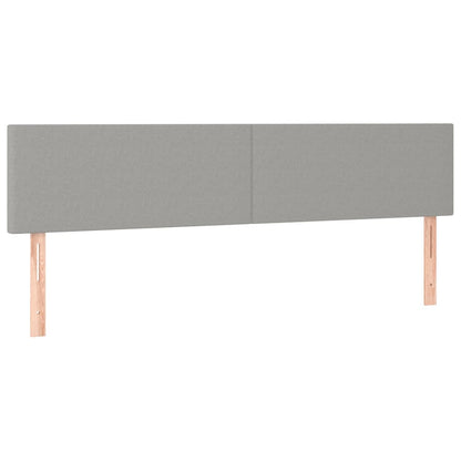 Giroletto a Molle con Materasso Grigio Chiaro 200x200cm Tessuto | homemem39