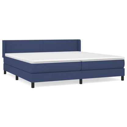 Giroletto a Molle con Materasso Blu 200x200 cm in Tessuto | homemem39