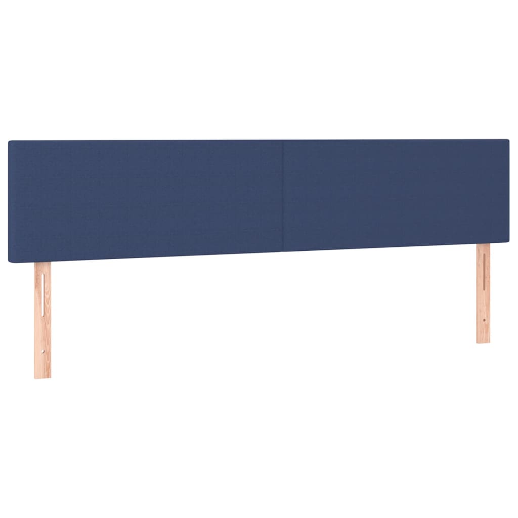 Giroletto a Molle con Materasso Blu 200x200 cm in Tessuto | homemem39