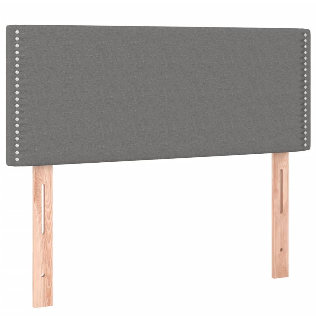Giroletto a Molle con Materasso Grigio Scuro 90x200 cm Tessuto | homemem39