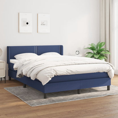 Giroletto a Molle con Materasso Blu 140x190 cm in Tessuto | homemem39