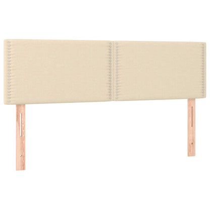 Giroletto a Molle con Materasso Crema 140x200 cm in Tessuto