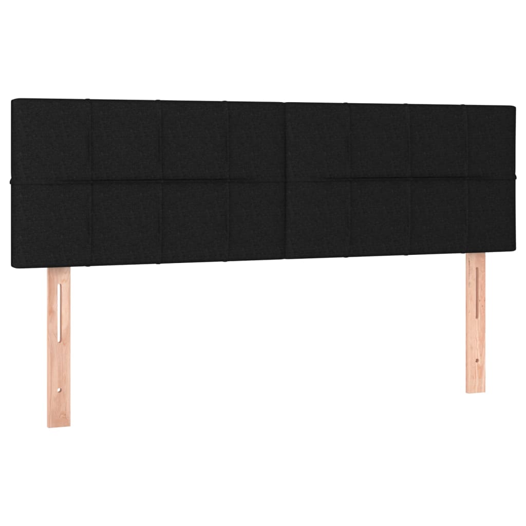 Giroletto a Molle con Materasso Nero 140x190 cm in Tessuto | homemem39