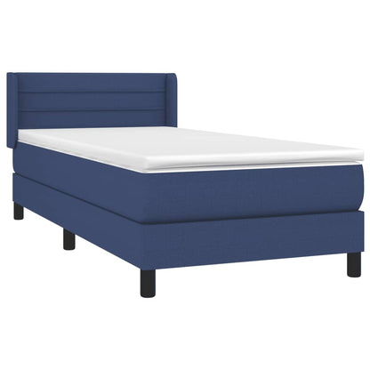 Giroletto a Molle con Materasso Blu 80x200 cm inTessuto | homemem39