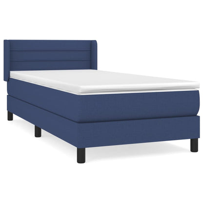 Giroletto a Molle con Materasso Blu 90x190 cm in Tessuto | homemem39
