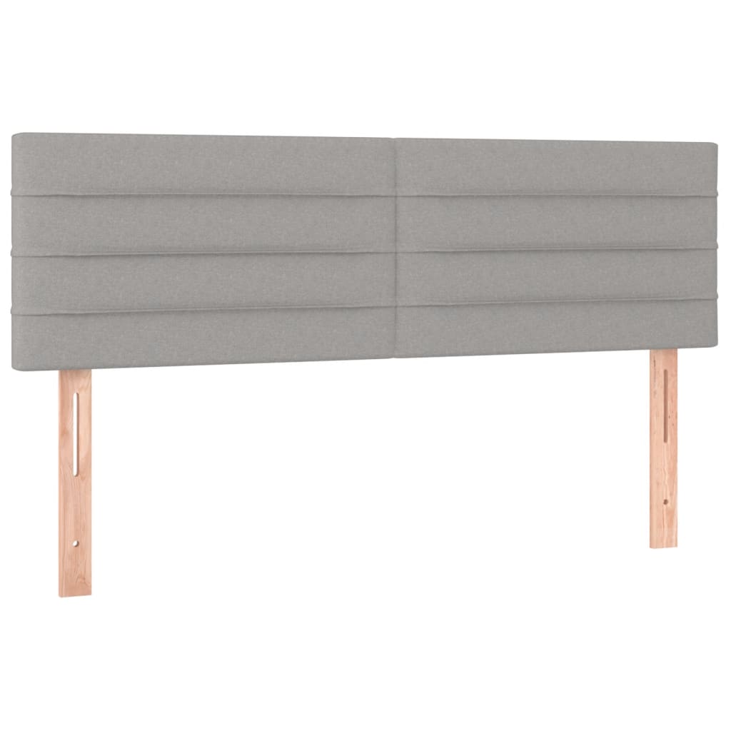Giroletto a Molle con Materasso Grigio Chiaro 140x190cm Tessuto | homemem39