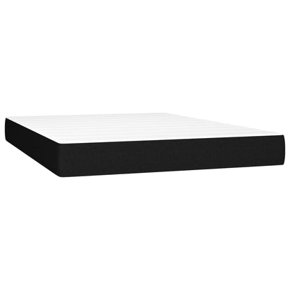 Giroletto a Molle con Materasso Nero 140x190 cm in Tessuto | homemem39