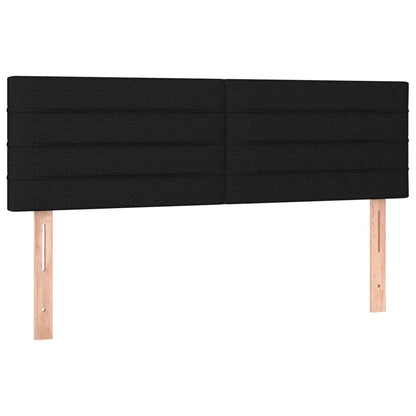 Giroletto a Molle con Materasso Nero 140x190 cm in Tessuto | homemem39