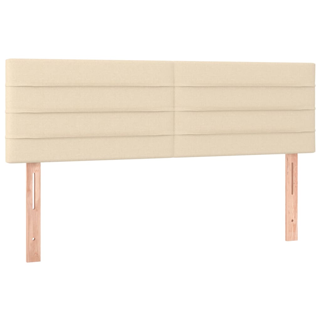 Giroletto a Molle con Materasso Crema 140x19 cm in Tessuto | homemem39