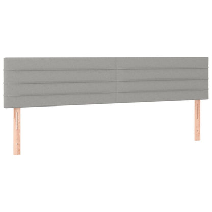 Giroletto a Molle con Materasso Grigio Chiaro160x200 cm Tessuto | homemem39
