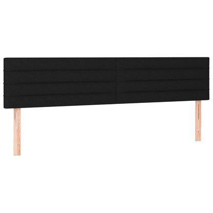 Giroletto a Molle con Materasso Nero 160x200 cm in Tessuto | homemem39