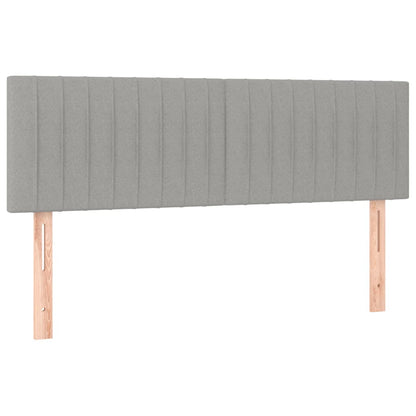 Giroletto a Molle con Materasso Grigio Chiaro 140x190cm Tessuto | homemem39