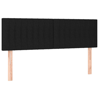 Giroletto a Molle con Materasso Nero 140x190 cm in Tessuto | homemem39