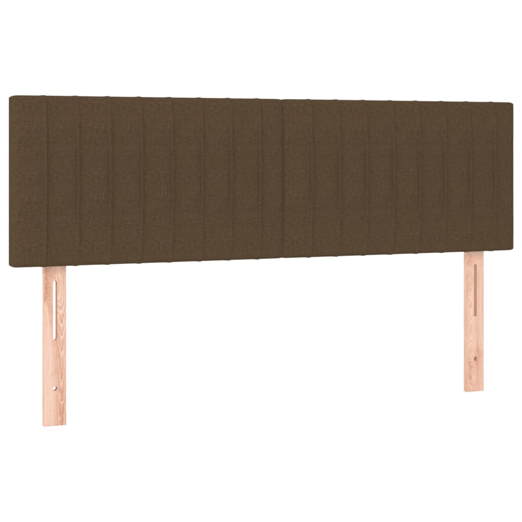 Giroletto a Molle con Materasso Marrone Scuro 140x190cm Tessuto | homemem39