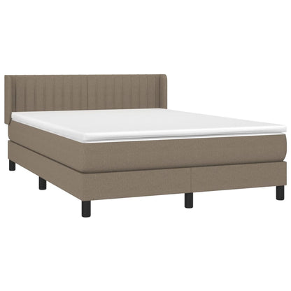 Giroletto a Molle con Materasso Tortora 140x190 cm in Tessuto | homemem39