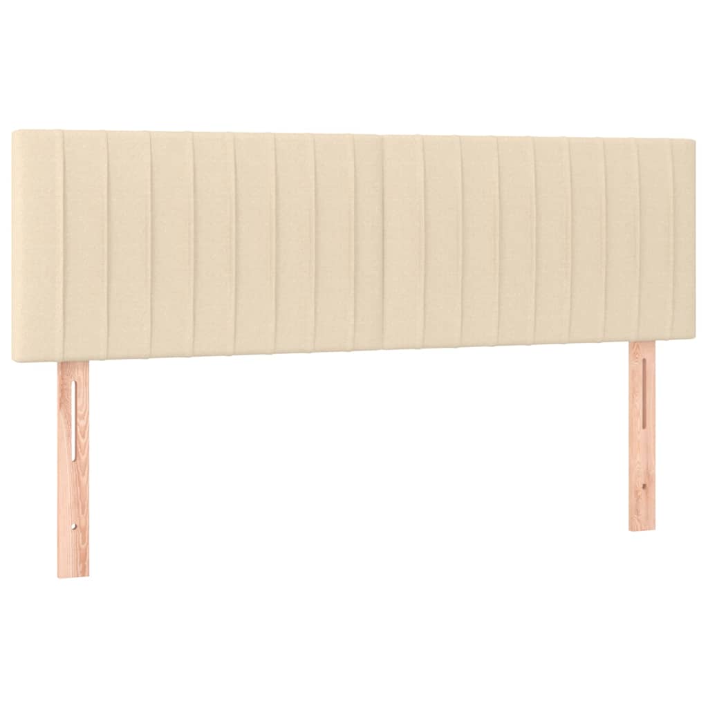 Giroletto a Molle con Materasso Crema 140x19 cm in Tessuto