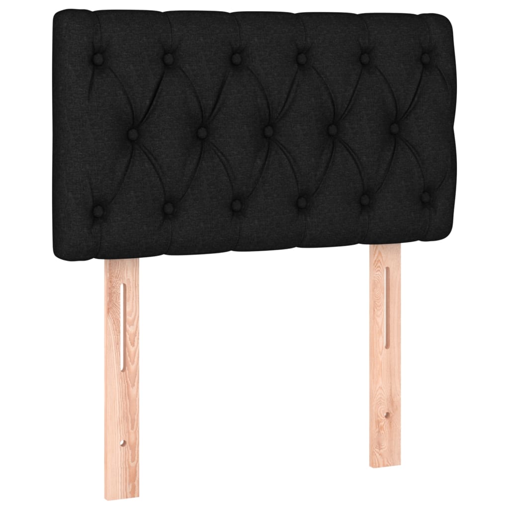 Giroletto a Molle con Materasso Nero 80x200 cm inTessuto | homemem39