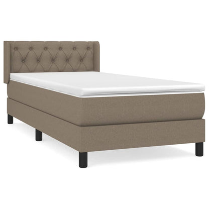 Giroletto a Molle con Materasso Tortora 80x200 cm inTessuto | homemem39