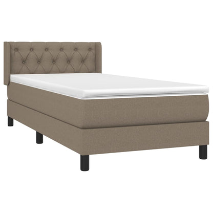 Giroletto a Molle con Materasso Tortora 80x200 cm inTessuto | homemem39