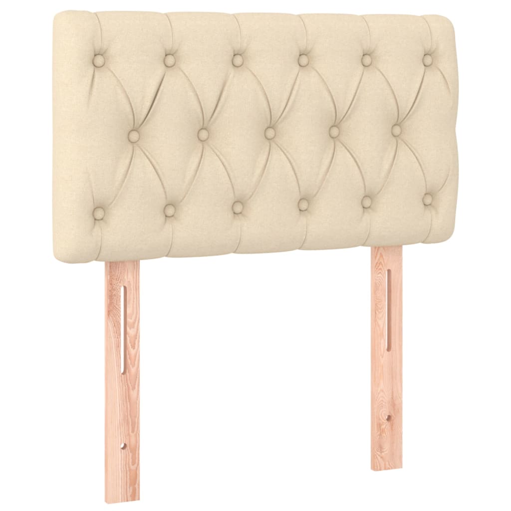 Giroletto a Molle con Materasso Crema 80x200 cm inTessuto | homemem39