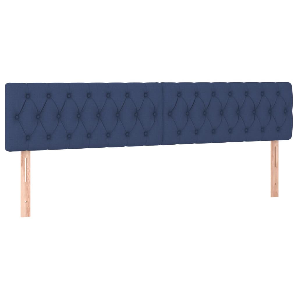 Giroletto a Molle con Materasso Blu 200x200 cm in Tessuto | homemem39