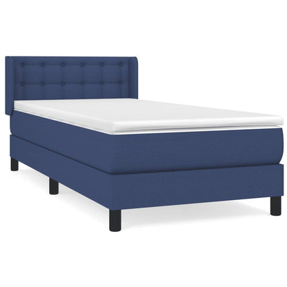 Giroletto a Molle con Materasso Blu 80x200 cm inTessuto | homemem39
