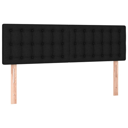 Giroletto a Molle con Materasso Nero 140x200 cm in Tessuto | homemem39