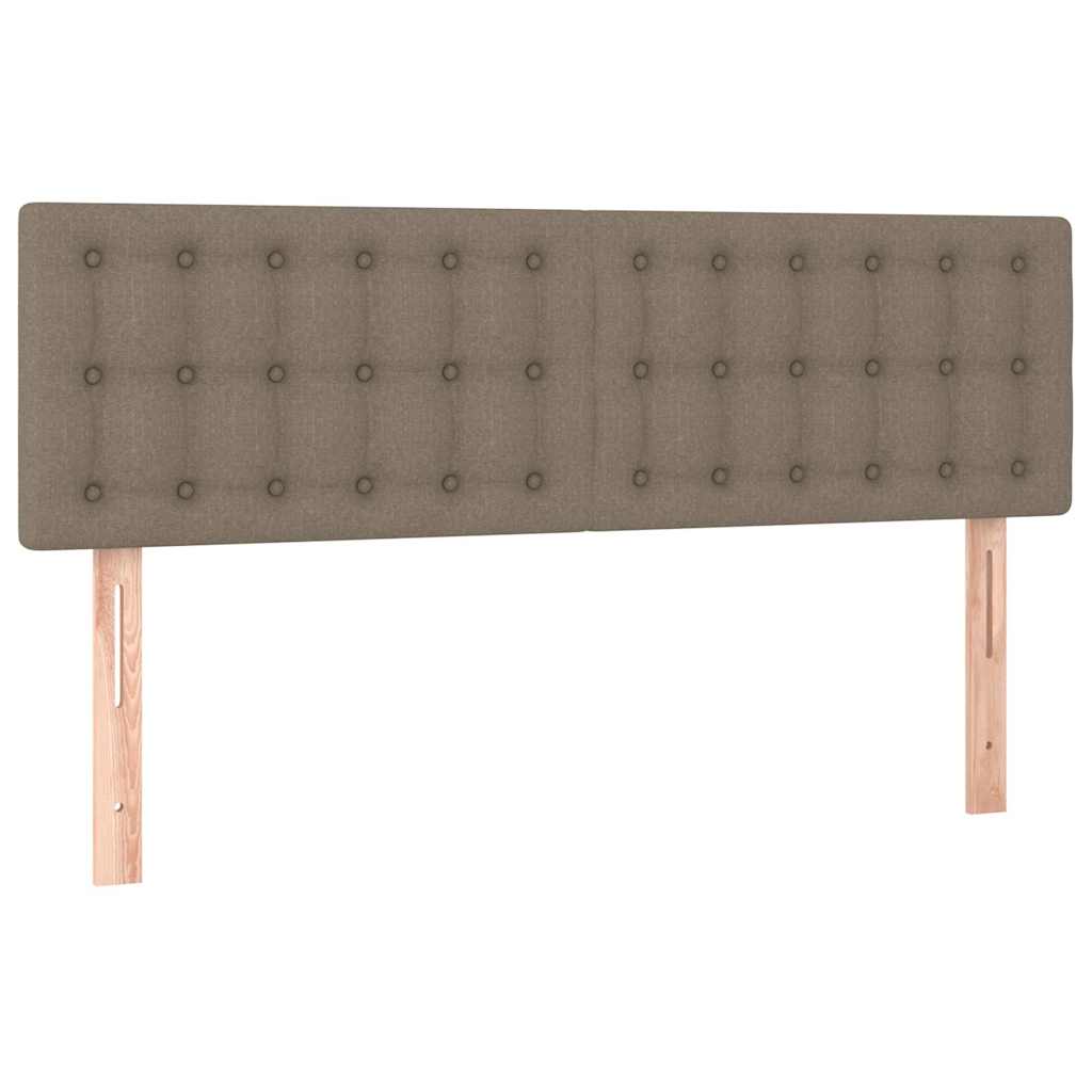 Giroletto a Molle con Materasso Tortora 140x200 cm in Tessuto