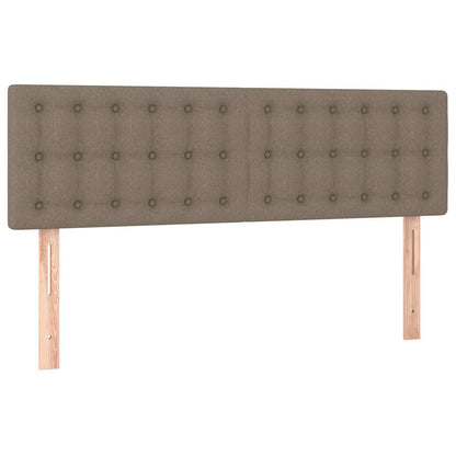 Giroletto a Molle con Materasso Tortora 140x200 cm in Tessuto