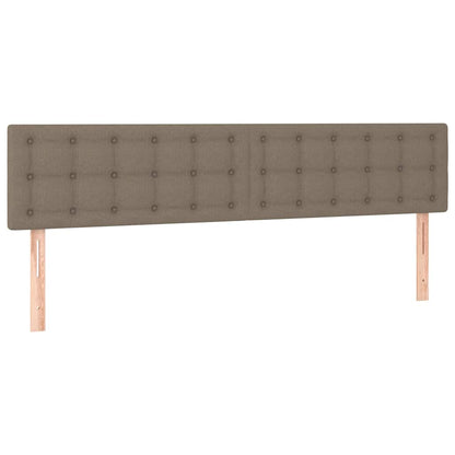 Giroletto a Molle con Materasso Tortora 200x200 cm in Tessuto