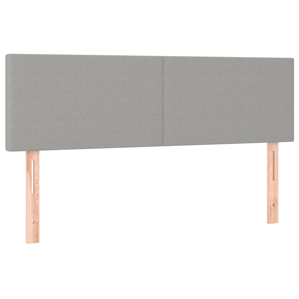 Giroletto a Molle con Materasso Grigio Chiaro 140x200cm Tessuto | homemem39