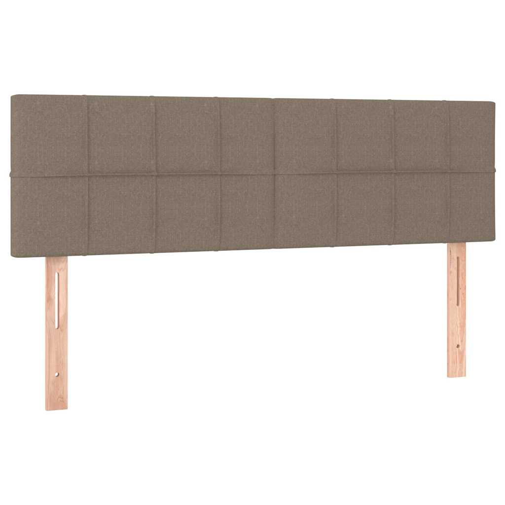 Giroletto a Molle con Materasso Tortora 140x190 cm in Tessuto