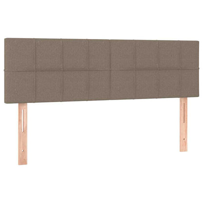 Giroletto a Molle con Materasso Tortora 140x200 cm in Tessuto