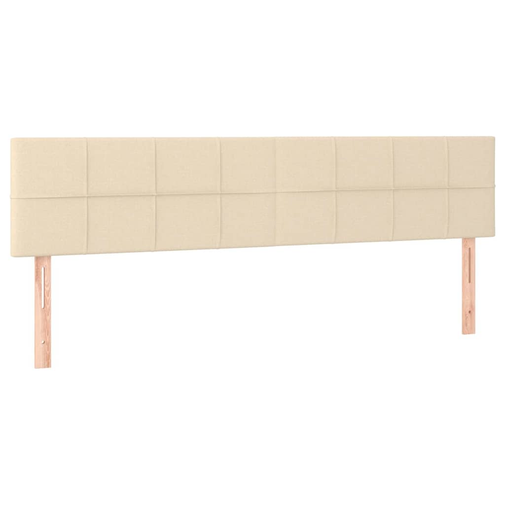 Giroletto a Molle con Materasso Crema 180x200 cm in Tessuto