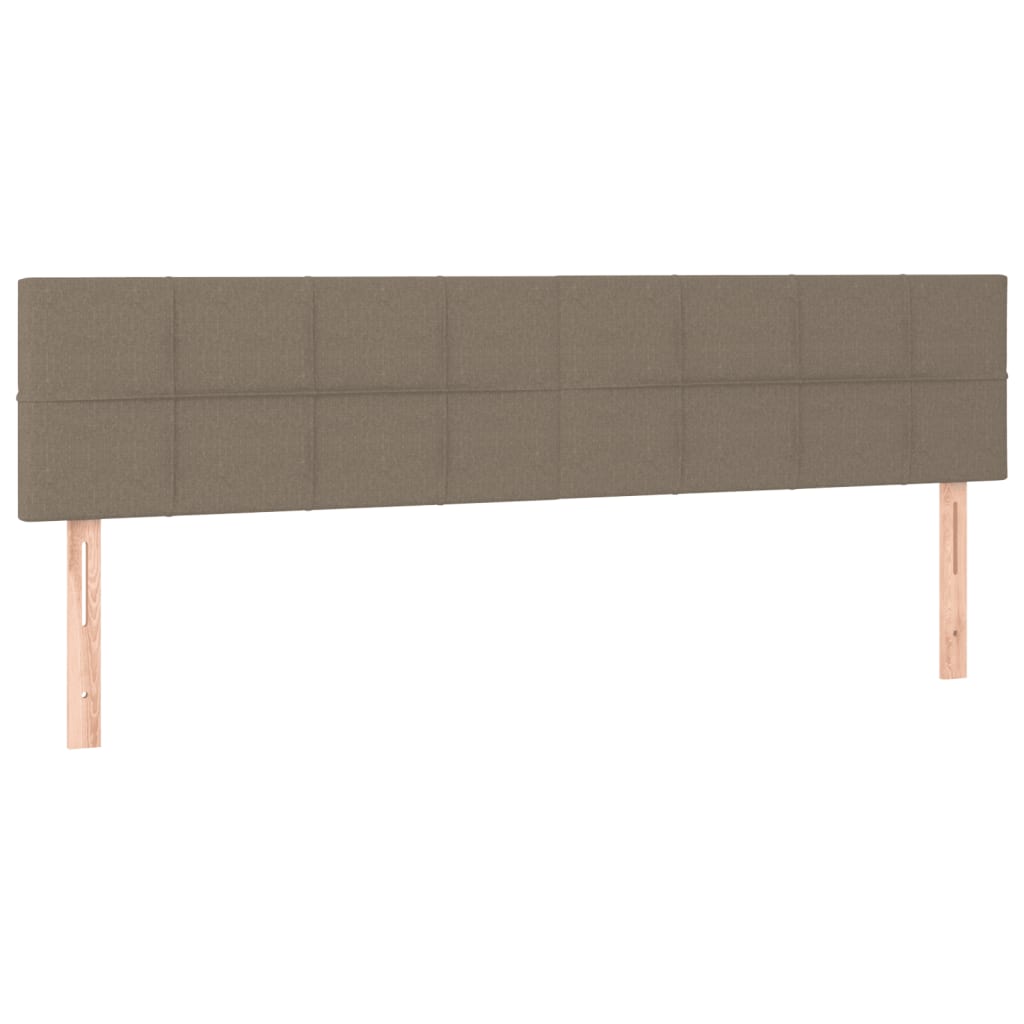 Giroletto a Molle con Materasso Tortora 200x200 cm in Tessuto | homemem39