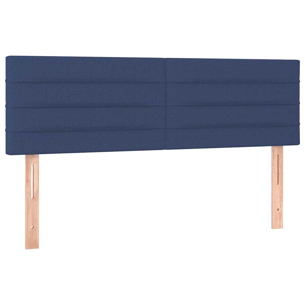 Giroletto a Molle con Materasso Blu 140x190 cm in Tessuto