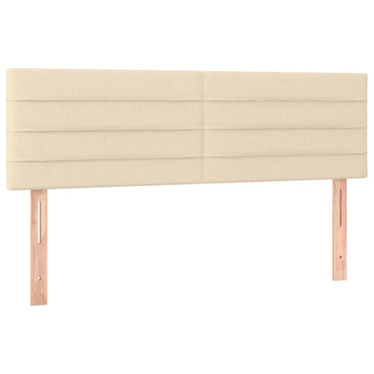 Giroletto a Molle con Materasso Crema 140x200 cm in Tessuto