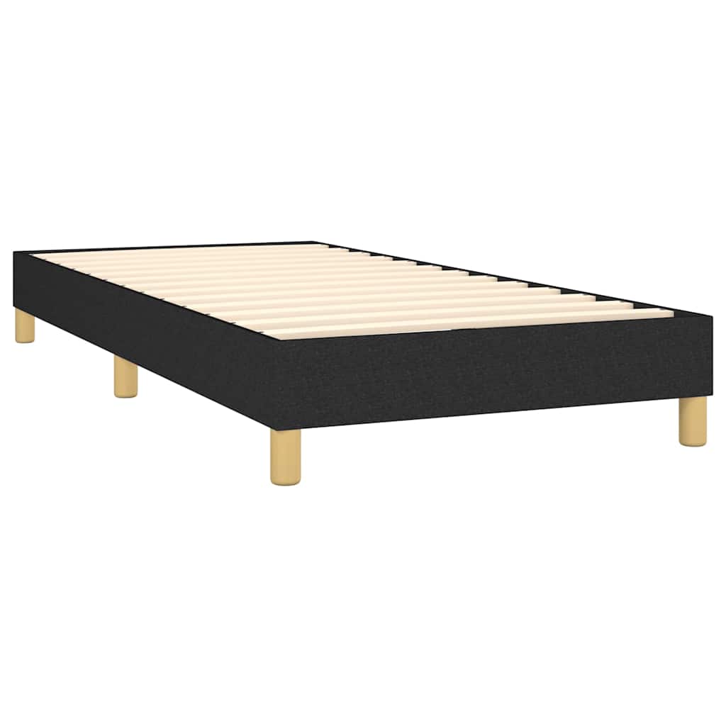 Giroletto a Molle con Materasso Nero 80x200 cm inTessuto | homemem39