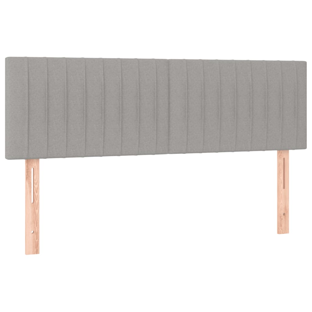 Giroletto a Molle con Materasso Grigio Chiaro 140x190cm Tessuto | homemem39