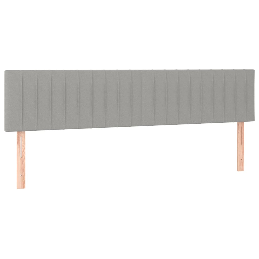 Giroletto a Molle con Materasso Grigio Chiaro 200x200cm Tessuto | homemem39